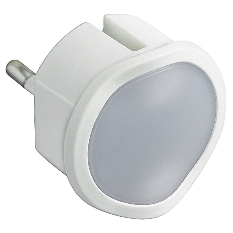 Vidlica LE050678 0,06W 230V LED s núdzovým svetlom 2h, biela 050678