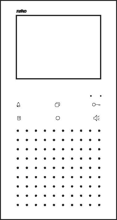 Videotelefón 10-570 COLOR HF vnútorný bezslúchadlový, biely 10-570