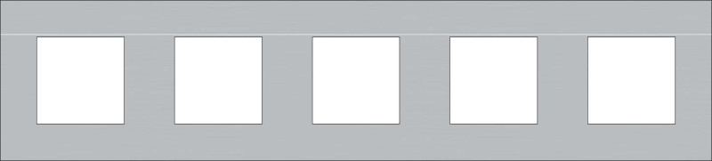 Rámček 150-76005 5-násobný Pure STAINLESS STEEL 150-76005