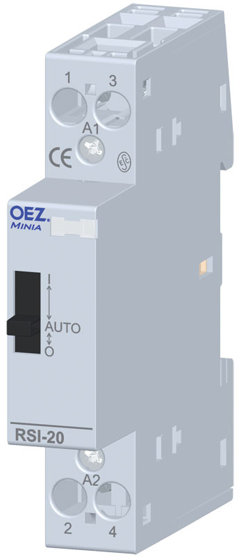 Stýkač RSI-20-20-X230-M inštalačný AC/DC, s manuálnym ovládaním 43162