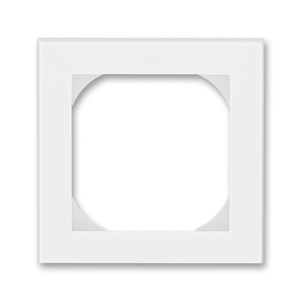 Rámček LEVIT jednonásobný, s otvorom 55x55mm, biela/ľadová biela 3901H-A05510 01