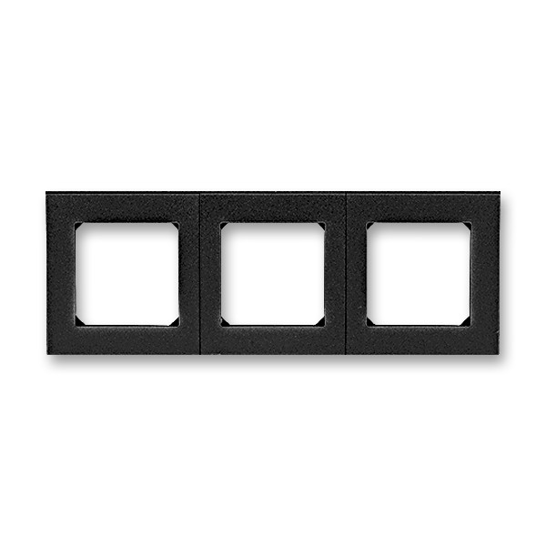 Rámček LEVIT trojnásobný onyx/dymová čierna 3901H-A05030 63