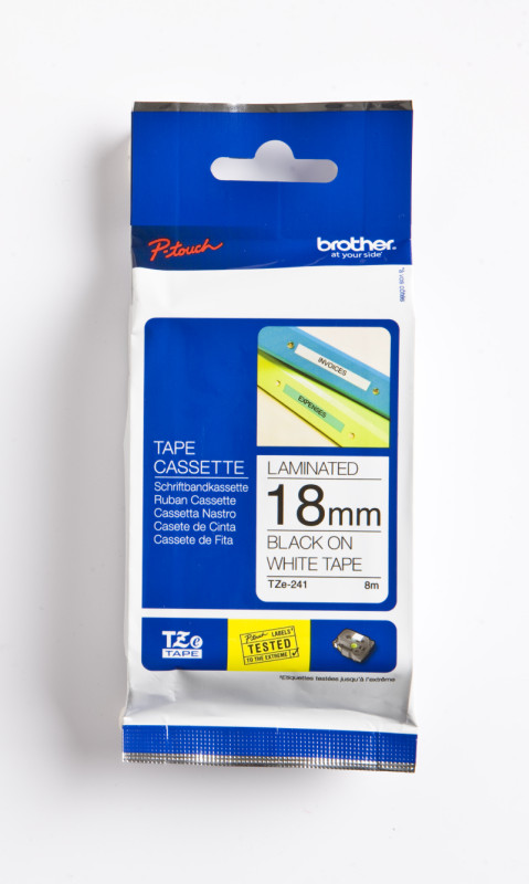 Páska BROTHER TZe241 18mm 8m čierna/biela TZ241CIV