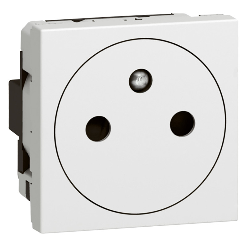 Zásuvka MOSAIC 2P+T antibakteriálna hygienická biela 2M 077132