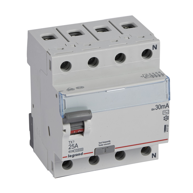 Chránič 4P TX3 ID D 25A 30mA prúdový AC 411707
