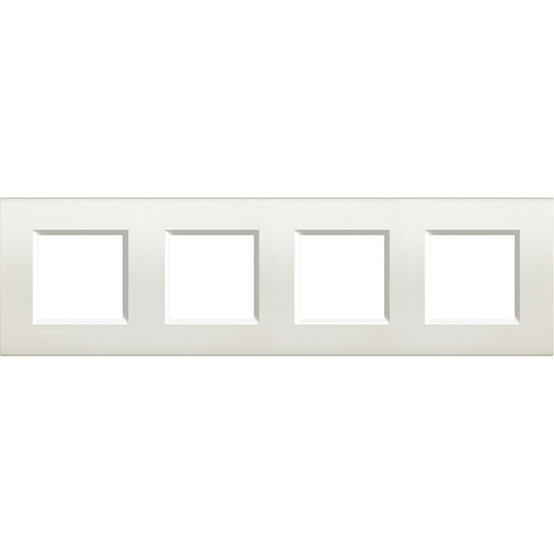 Rámček BTLL 2+2+2+2 M, hranatý, neutrálny (polymerový plast), farba-biela BTicino LNA4802M4BI