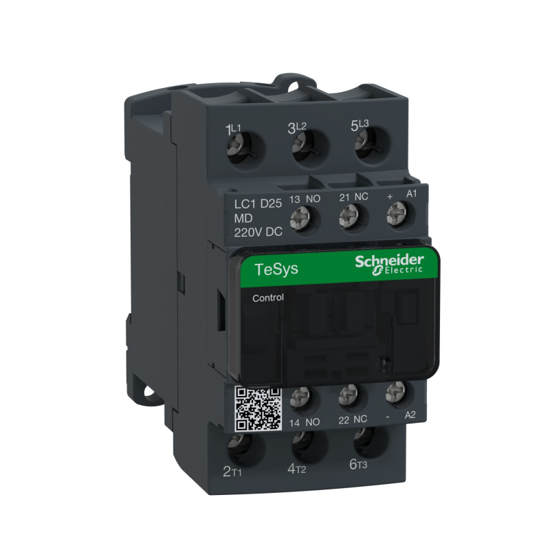Stýkač LC1D25MD 25A 1NO+1NC 220V DC LC1D25MD