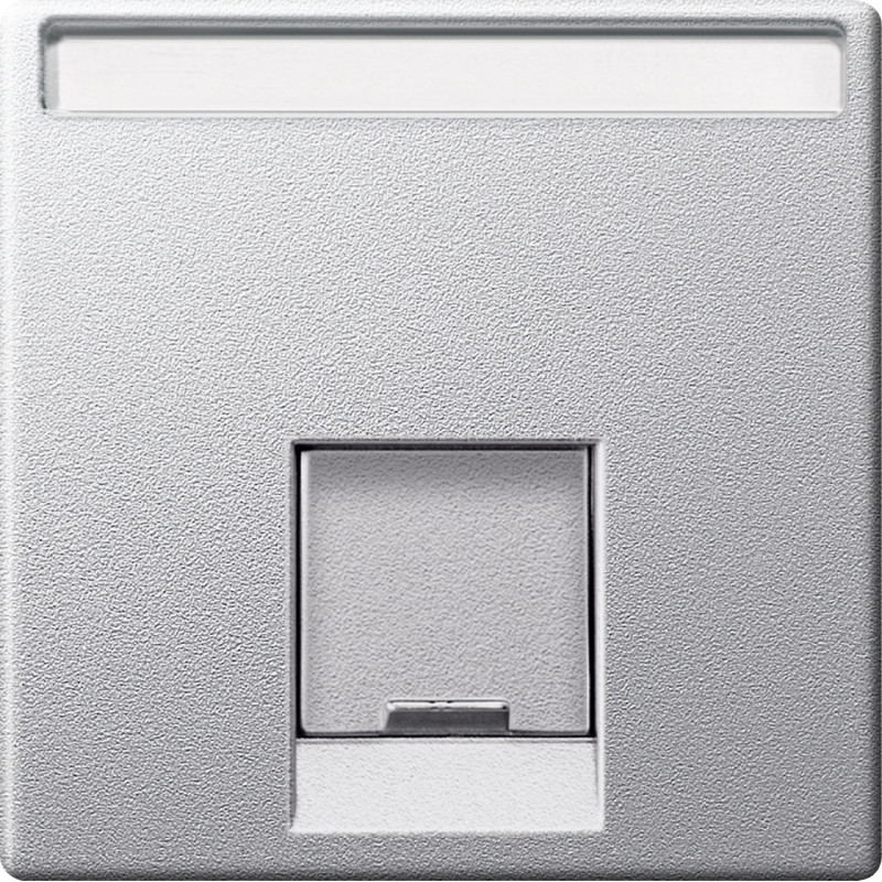 Kryt MTN465860 MERTEN M-Elegance pre zásuvku 1xRJ45 Actassi S-One - active aluminium MTN465860
