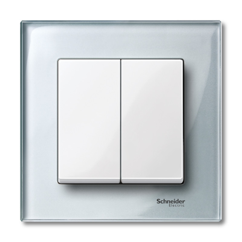 Kryt MTN432519 spínača dvojitého System M, polar MTN432519
