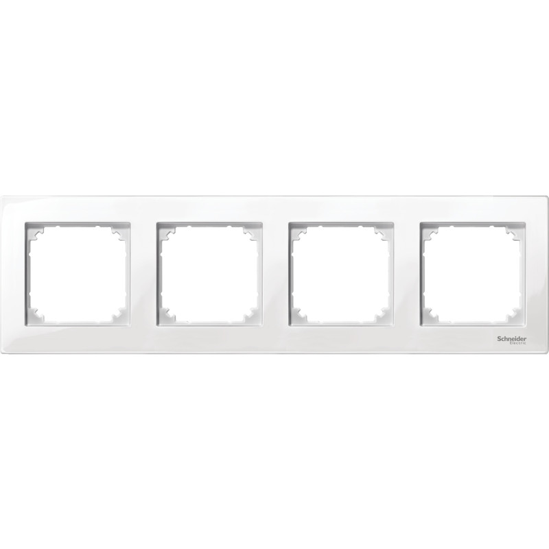 Rámček MERTEN M-Plan 4-násobný biely POLAR WHITE MTN515419
