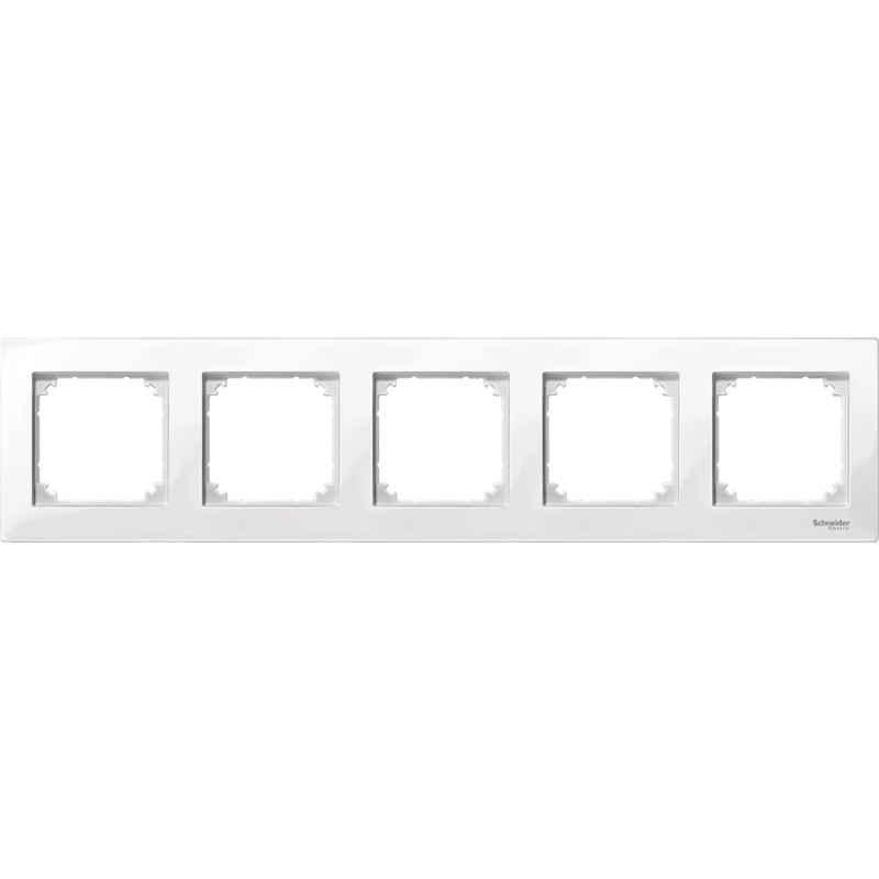 Rámček MERTEN M-Plan 5-násobný biely POLAR WHITE MTN515519