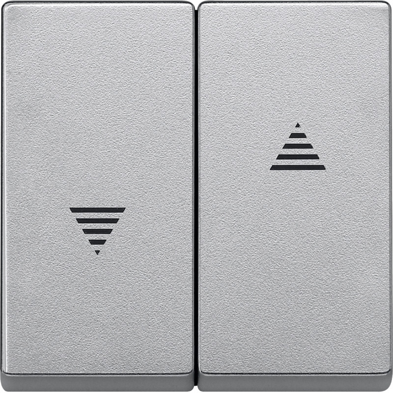 Kryt MERTEN pre žalúziový spínač/tlačidlový ovládač IP20 ALUMINIUM MTN435560