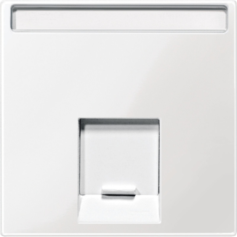 Kryt MERTEN System M dát.zásuvky 1xRJ45, biela POLAR WHITE MTN469819