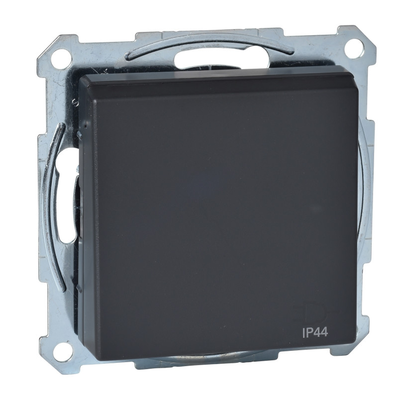 Zásuvka MTN2614-0414 +KRYT 2P+PE 16A CL IP44 SYSM s clonkami antracitová MTN2614-0414