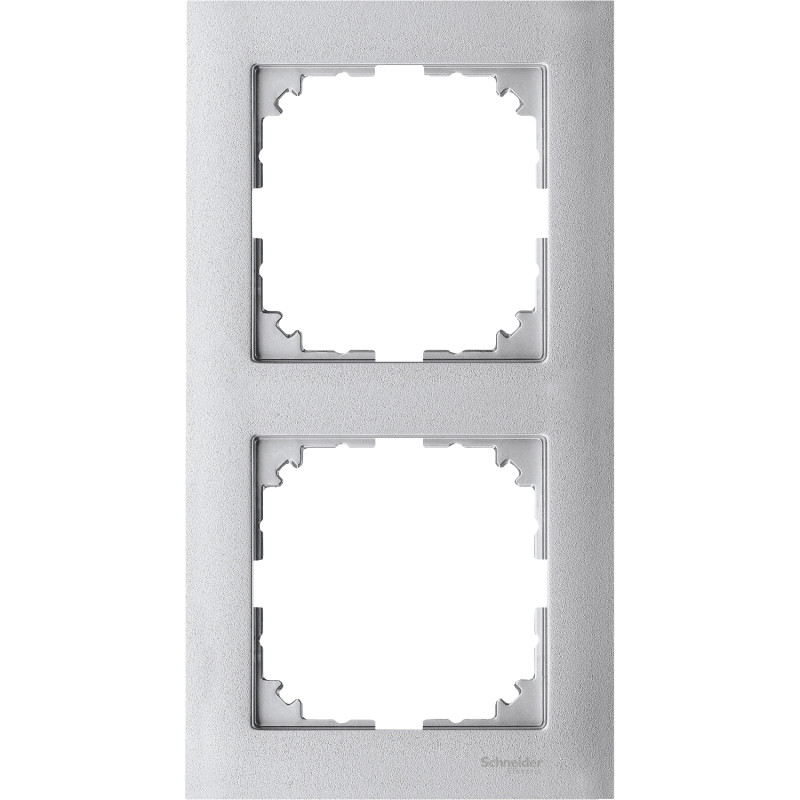 Rámček MERTEN M-PURE krycí 2-násobný ALUMINIUM MTN4020-3660