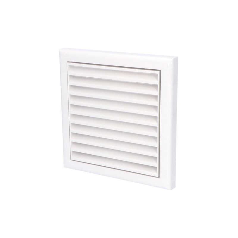 Mriežka MV 100Vs ABS O10cm štvorhranná,plastová ABS 154x154 s nástavcom a reguláciou 1907021