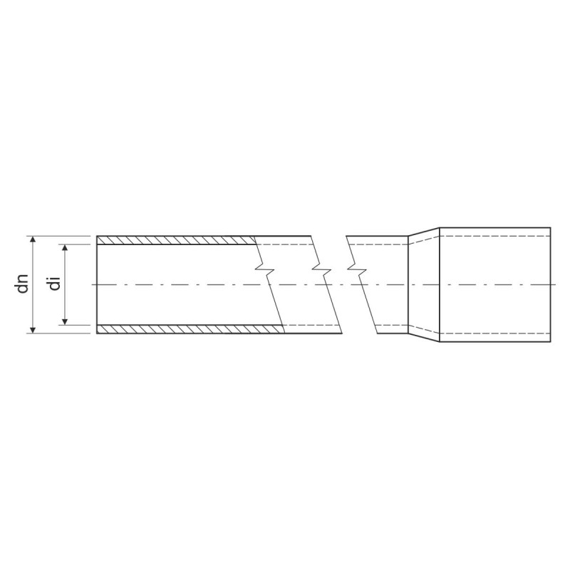 Rúrka 8032 FA 1250N -25 - +60°C pevná čierna 8595057617063