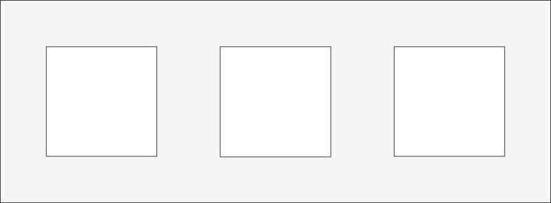 Rámček 241-76700 3-násobný Pure-LIQUID SNOW-WHITE 241-76700