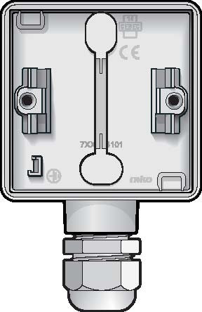 Škatuľa HYDRO55 BIELA montážna 1-násob., 1xprívod, IP55 701-84151