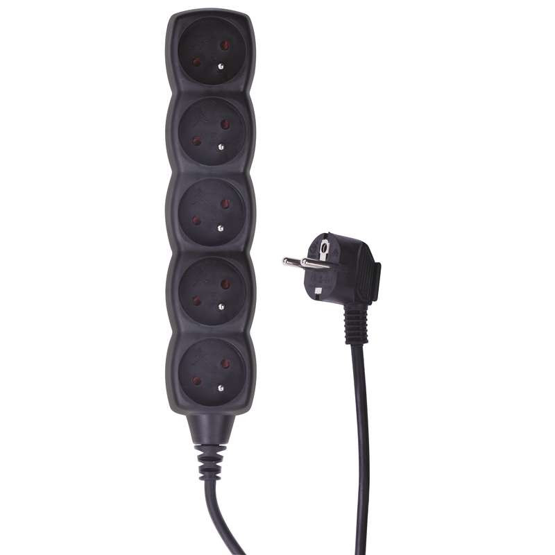 Predlžovačka PC0513 5Z 3M (H05VV-F 3G1mm2) čierna PC0513 1902250300