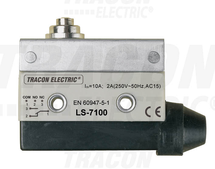 Spínač LS7100 koncový s krátkym kovovým čapom, 1 prepínací kontakt LS7100