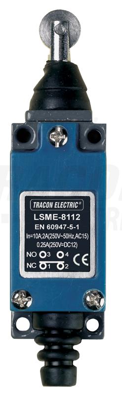 Spínač LSME8112 koncový s pozdĺžnym rotačným čapom, 1 spín. + 1 rozpín. kontakt LSME8112