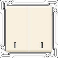 Kryt 100-61507  2x1/2 s okienkom CREAM 100-61507