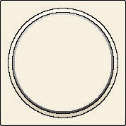 Kryt 100-64006  Stredov kryt tlaidlo 6A CREAM 100-64006