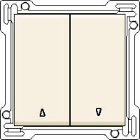 Kryt 100-65914  alziovho 2-tlaidla  CREAM 100-65914