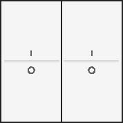 Kryt 101-00008  BUS / RF  2x1/2 ""I-O"" WHITE 101-00008