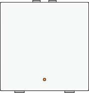 Sp�na� 101-52001  NHC 1-n�sobn� ovl�da� + LED - WHITE 101-52001