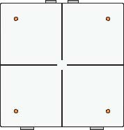 Sp�na� 101-52004  NHC 4-n�sobn� ovl�da� + LED - WHITE 101-52004