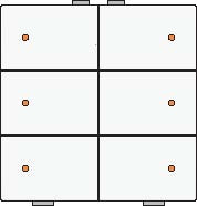 Sp�na� 101-52006  NHC 6-n�sobn� ovl�da� + LED - WHITE 101-52006