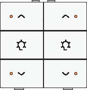 Sp�na� 101-52046  NHC 6-n�sobn� ovl�da�+LED 2x stmievanie - WHITE 101-52046