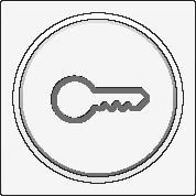 Kryt 101-64009  Stredov� kryt tla�idlo 6A, piktogram k���, WHITE 101-64009
