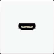 Z�suvka 101-69417  HDMI konektor WHITE, pripojenie konektor 101-69417