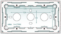 �katu�a 101-77500  na povrchov� mont� 2-n�sobn� WHITE 101-77500