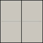 Kryt 102-00007  BUS / RF  2x1/2 LIGHT GREY 102-00007