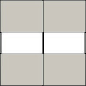 Kryt 102-00012  BUS / RF  2x1/2 TEXT LIGHT GREY 102-00012