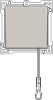 Kryt 102-63906  Stredov� kryt so �n�rov�m mechanizmom-LIGHT GREY 102-63906