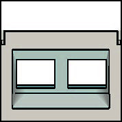 Kryt 102-65400  �ikm� dataz�suvky 2xRJ-LIGHT GREY 102-65400