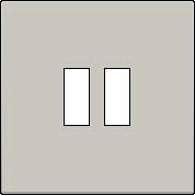 Kryt 102-68001  z�suvky dvojitej USB nab�ja�ky - LIGHT GREY 102-68001