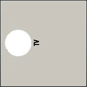 Kryt 102-69101  Stredov� kryt 1xTV (jeden otvor)-LIGHT GREY 102-69101