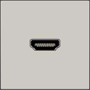 Z�suvka 102-69417  HDMI konektor LIGHT GREY, pripojenie konektor 102-69417