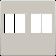 Kryt 102-69701  Stredov� kryt  2xREPRO-LIGHT GREY 102-69701