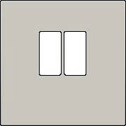 Kryt 102-69801  Stredov� kryt  1xREPRO-LIGHT GREY 102-69801