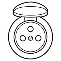 Kryt C�LIANE z�suvka 2P+T IP44 s clonkami biely (n�hrada 67811) 067812