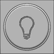 Kryt 121-64008  Stredov� kryt tla�idlo 6A-svetlo-STERLING 121-64008