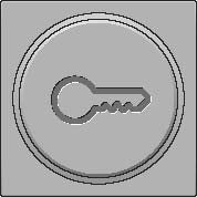 Kryt 121-64009  Stredov� kryt tla�idlo 6A-k���-STERLING 121-64009
