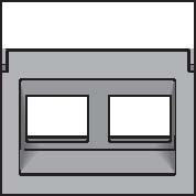 Kryt 121-65400  �ikm� dataz�suvky 2xRJ-STERLING 121-65400